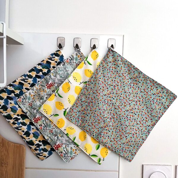 Lot 4 essuie-tout lavables