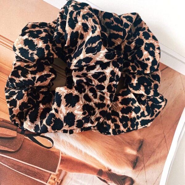 chouchou viscose léopard