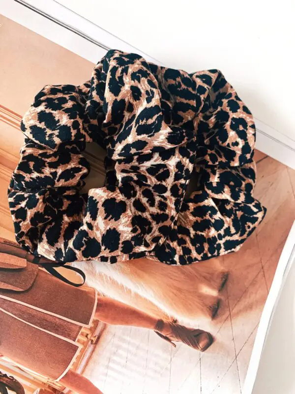 chouchou viscose léopard